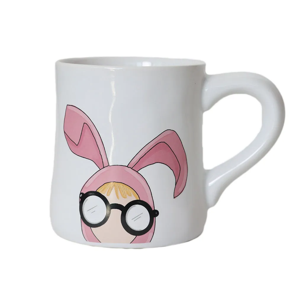 Pink Bunny Ceramic Mug