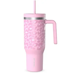 Pink Leopard 40oz Voyager Tumbler