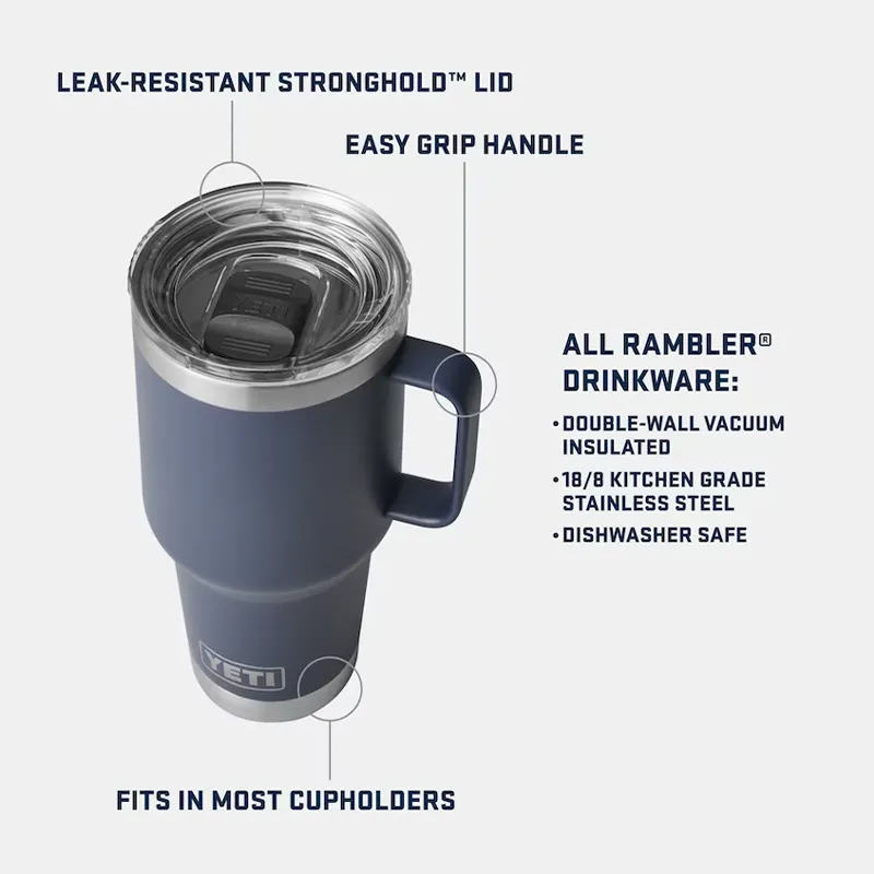 Rambler 30oz Travel Mug with Stronghold Lid