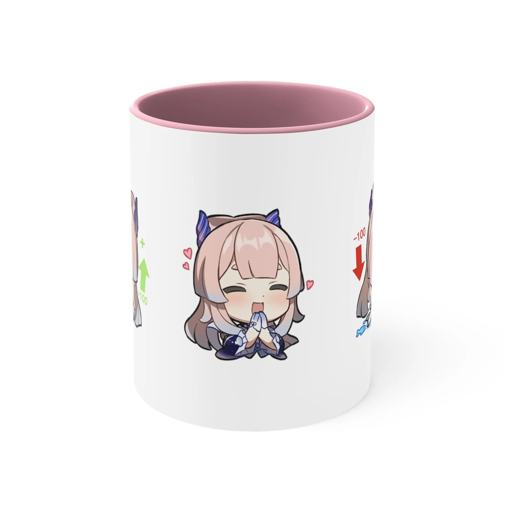 Sangonomiya Genshin Impact Kokomi Accent Coffee Mug, 11oz Cups Mugs Cup Gift For Gamer Gifts Game Anime Fanart Fan Birthday Valentine's Christmas