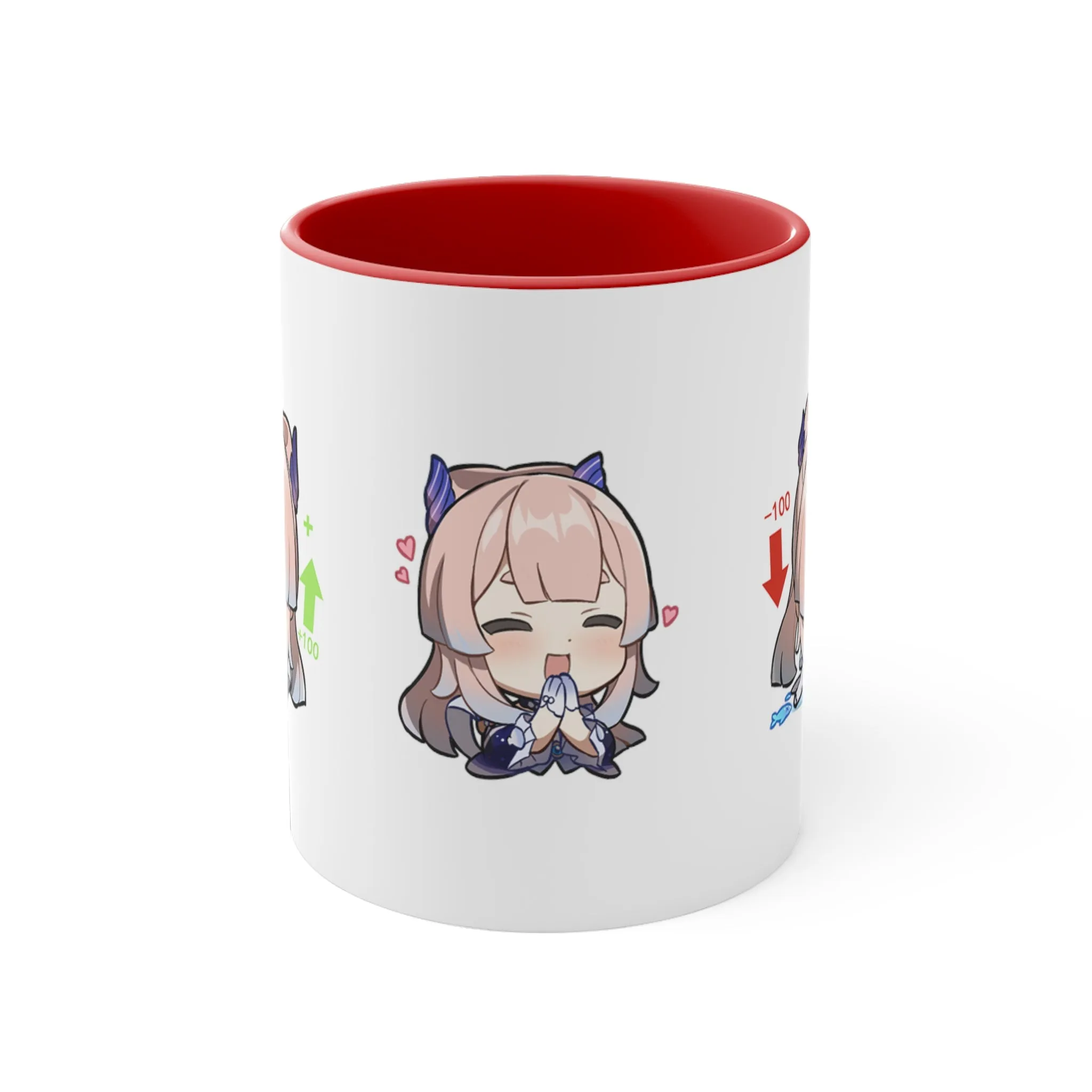 Sangonomiya Genshin Impact Kokomi Accent Coffee Mug, 11oz Cups Mugs Cup Gift For Gamer Gifts Game Anime Fanart Fan Birthday Valentine's Christmas