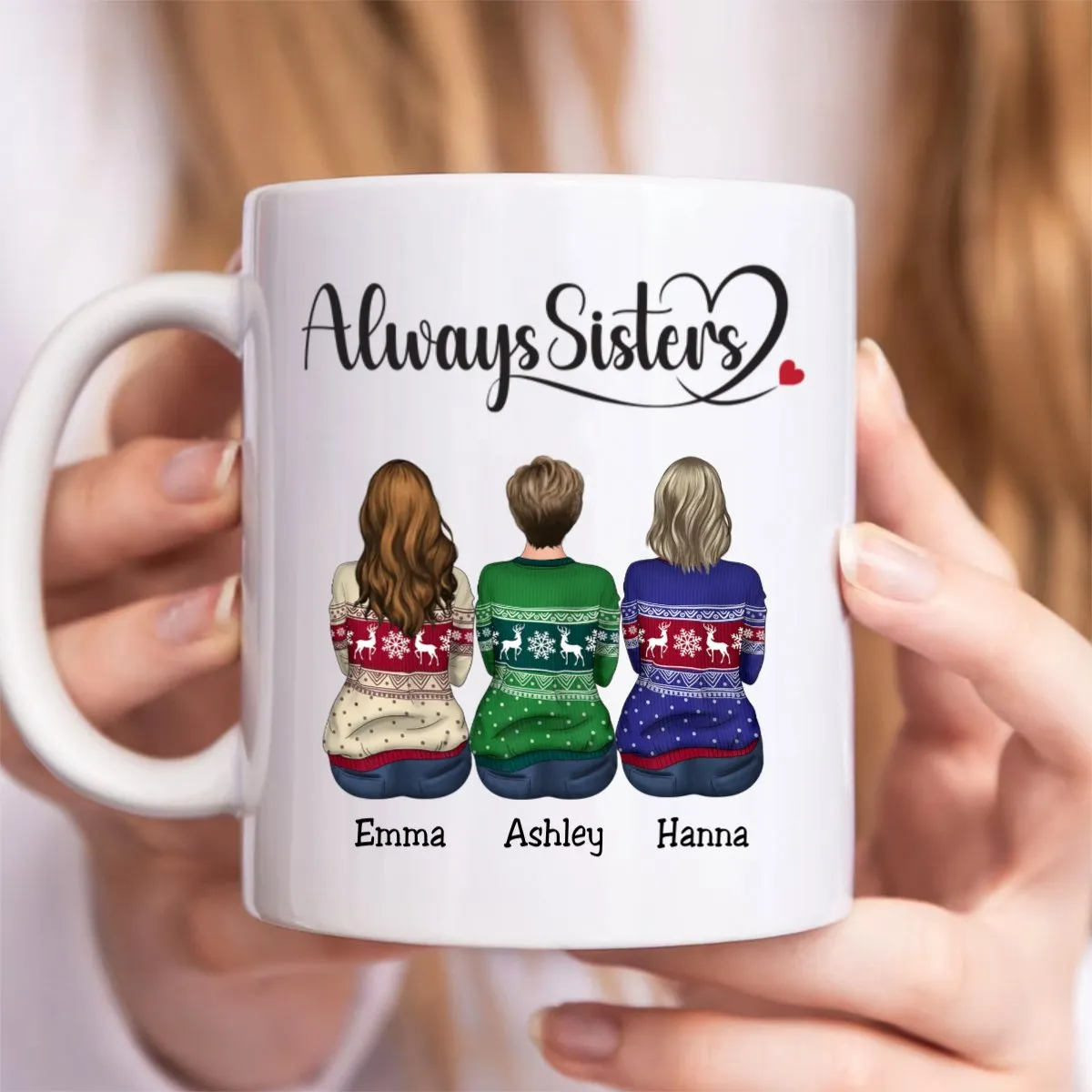 Sisters - Always Sisters - Personalized Mug (I)