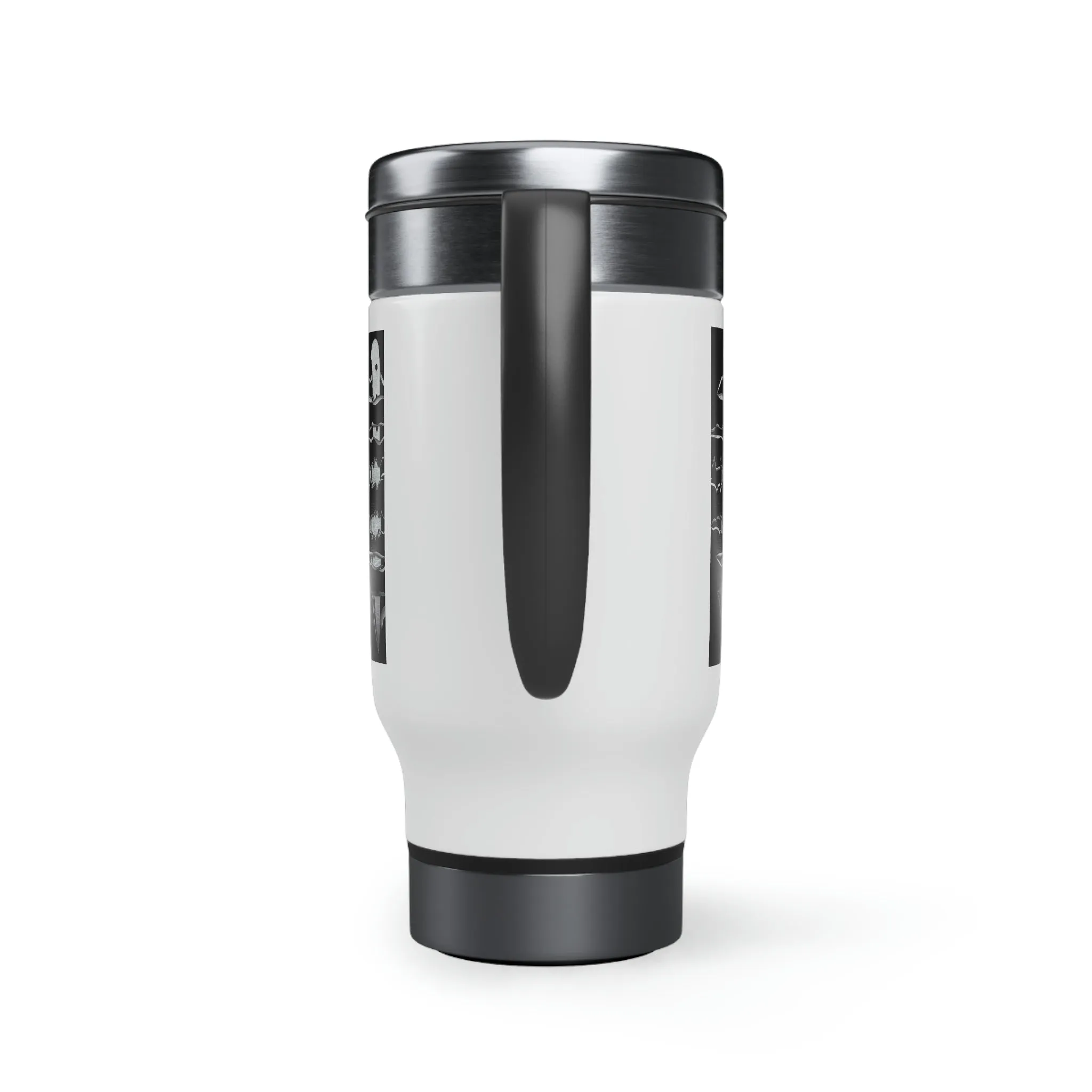 Stainless Steel Travel Mug with Handle, 14oz