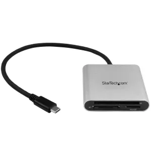 Startech.Com Usb 3.0 Flash Memory Multi-Card Reader/Writer With Usb-C - Sd Microsd And Compactflash Card Reader W/ Integ