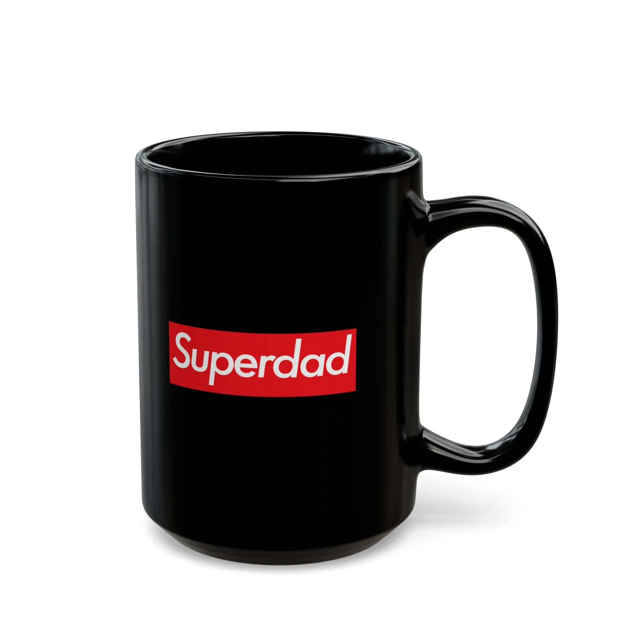 Superdad Black Mug (11oz, 15oz) super Inspired Funny Dad Father Appreciation Gift For Dads Fathers Day Thank You Thankful Love Birthday Christmas