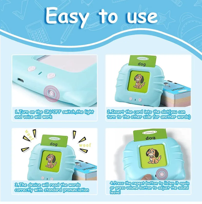 Talking Flash Card Learning Device Toy for kids