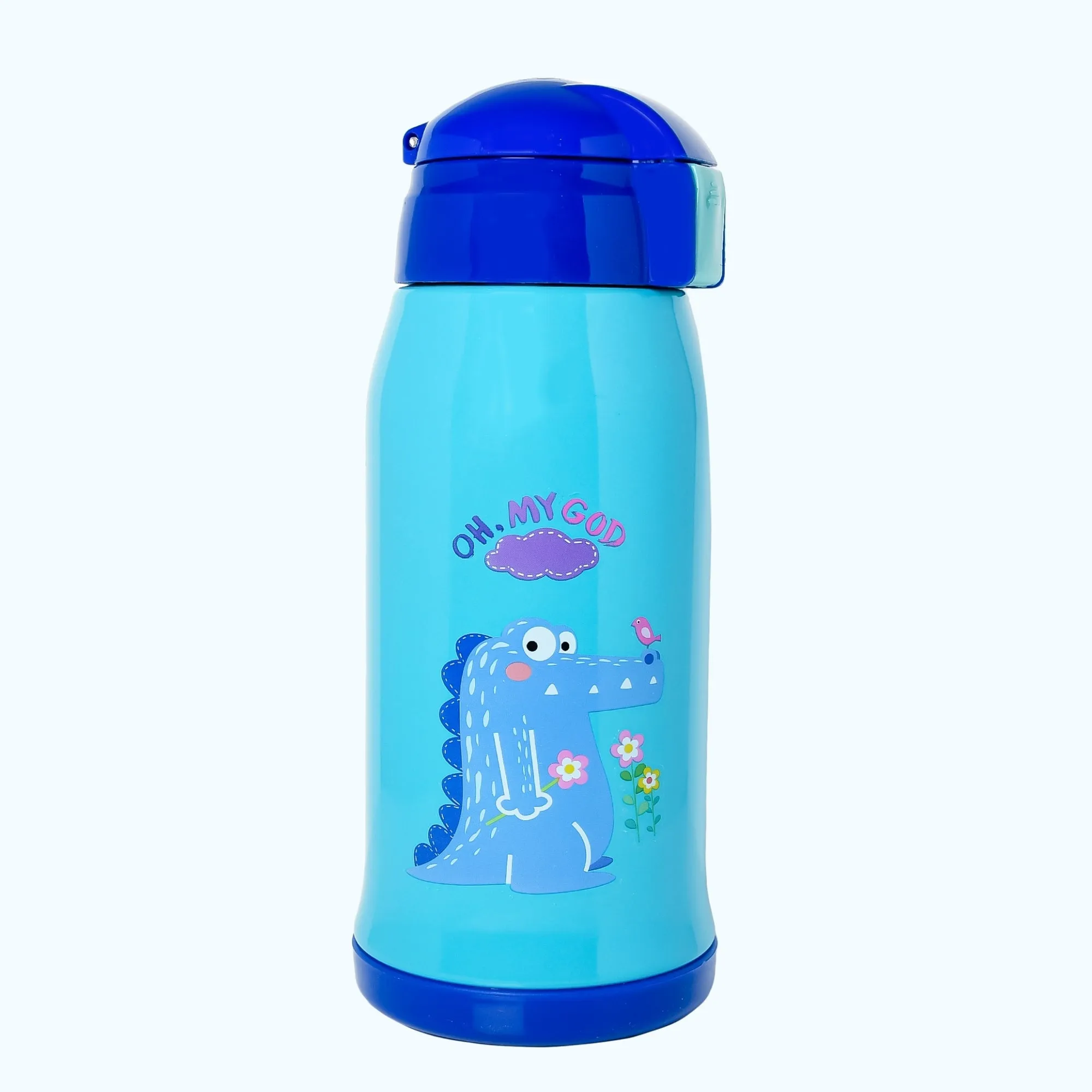 THE LITTLE LOOKERS Stainless Steel Insulated Sipper Bottle for Kids/Sipper School Bottle/Sipper Bottle with Straw/Travelling Water Bottle for Kids with Pop Up Straw (Pink,550ml)