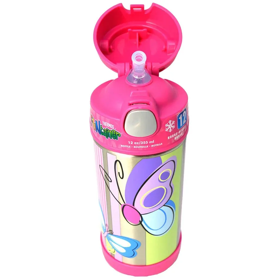 Thermos Funtainer Stainless Steel Bottle - Butterfly (355 ml)