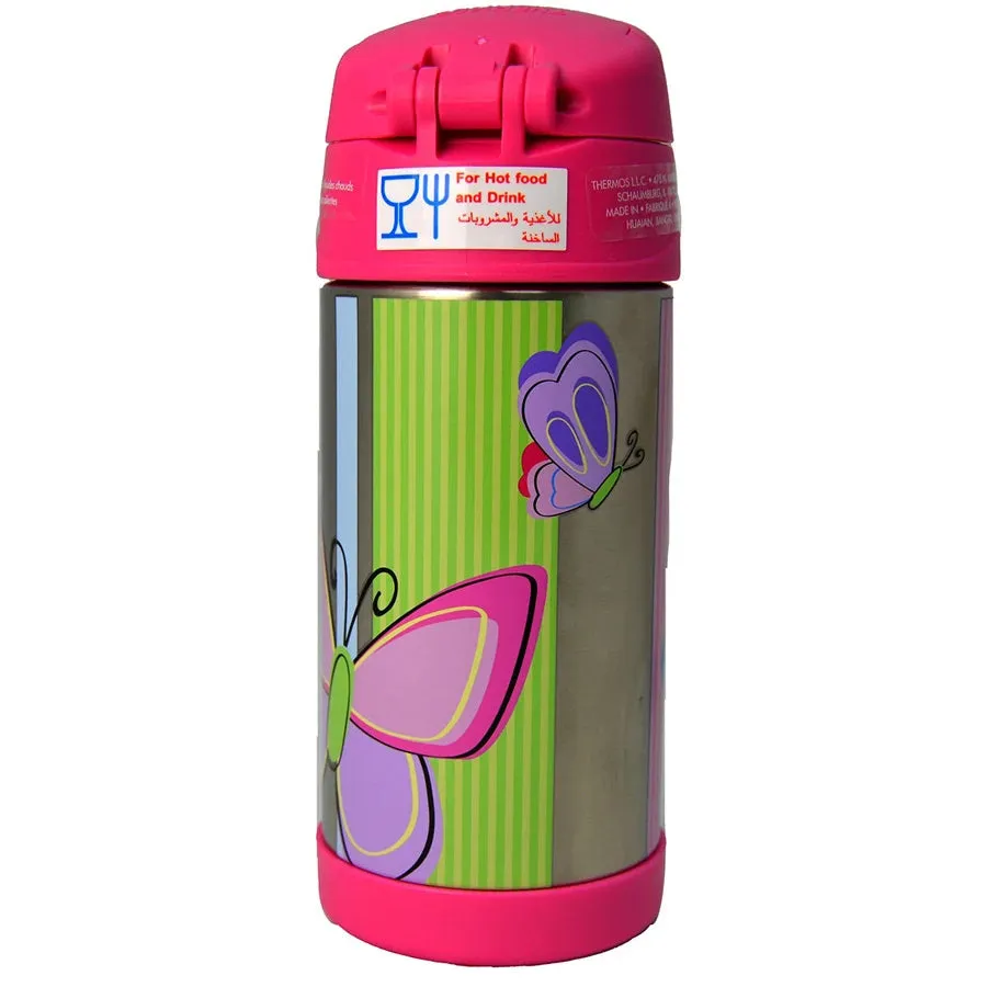 Thermos Funtainer Stainless Steel Bottle - Butterfly (355 ml)