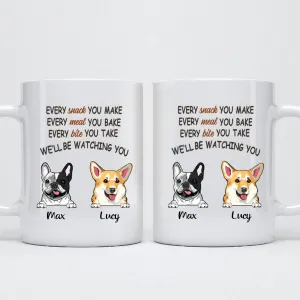 Watching You, Funny - Personalized Mug - Father's Day gift, Custom Gift for Dog Lovers