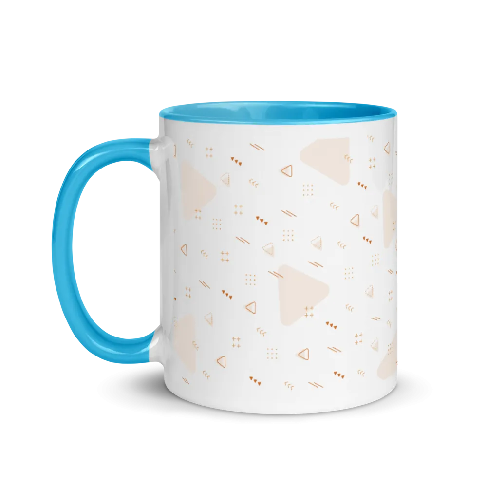 White Ceramic Mug with Color Inside