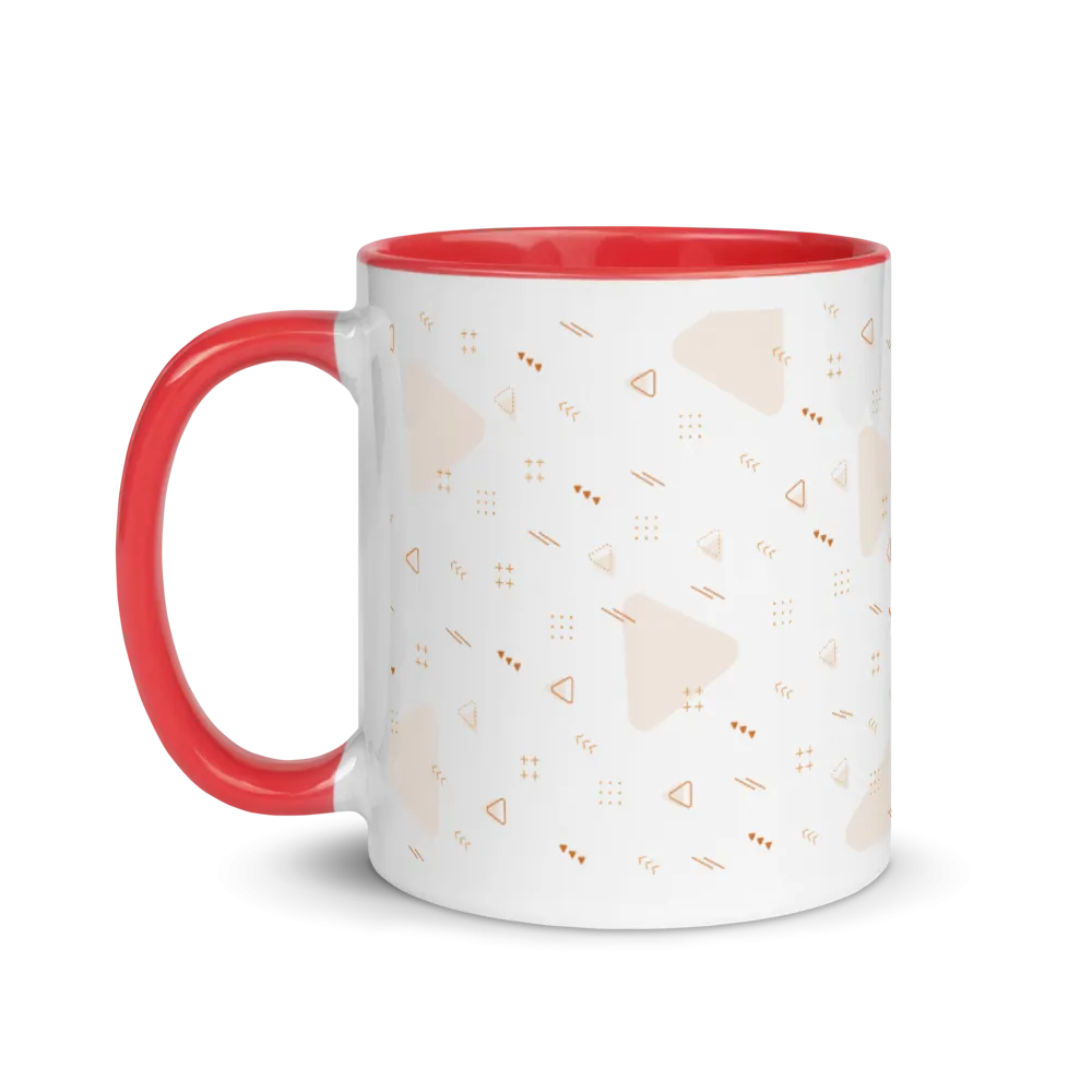 White Ceramic Mug with Color Inside