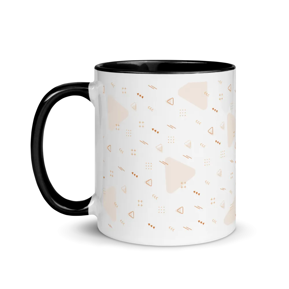 White Ceramic Mug with Color Inside