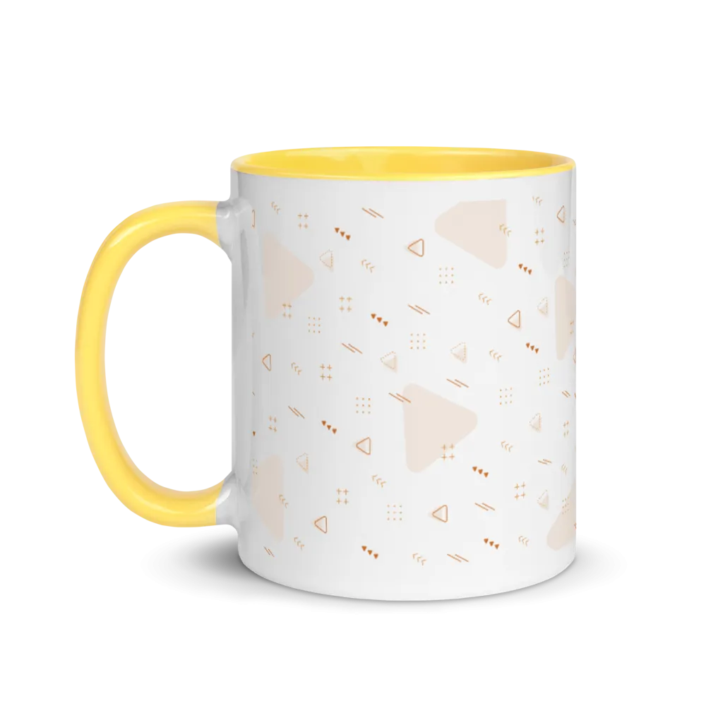 White Ceramic Mug with Color Inside