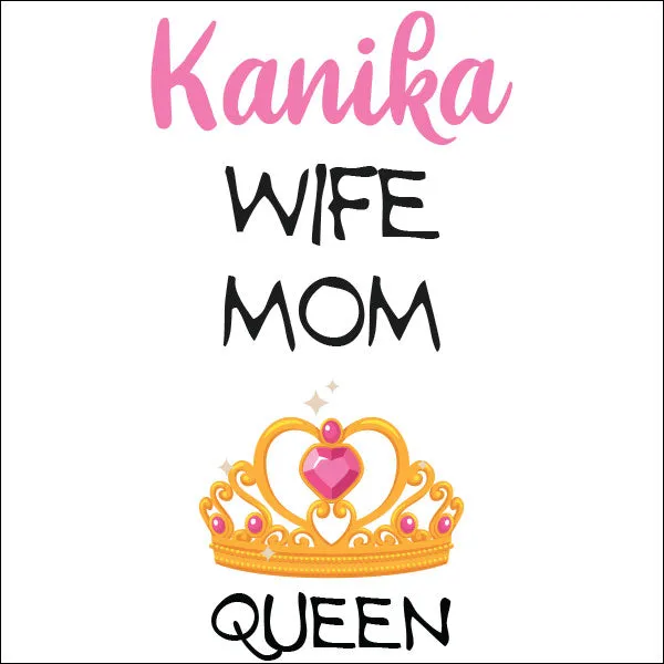 Wife Mom Queen © Personalized Water Bottle