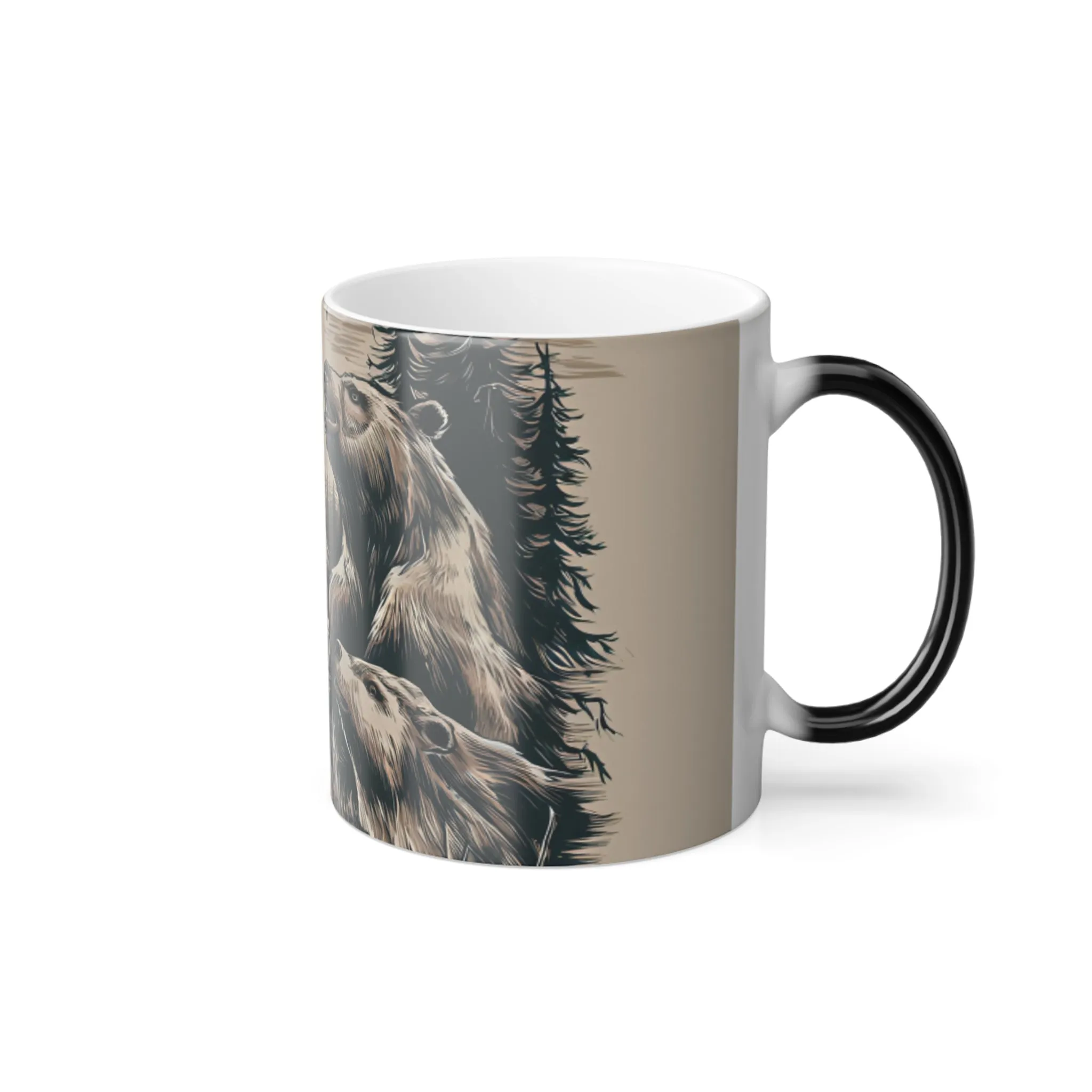 Wildlife Illustrations Color Morphing Mug, 11oz