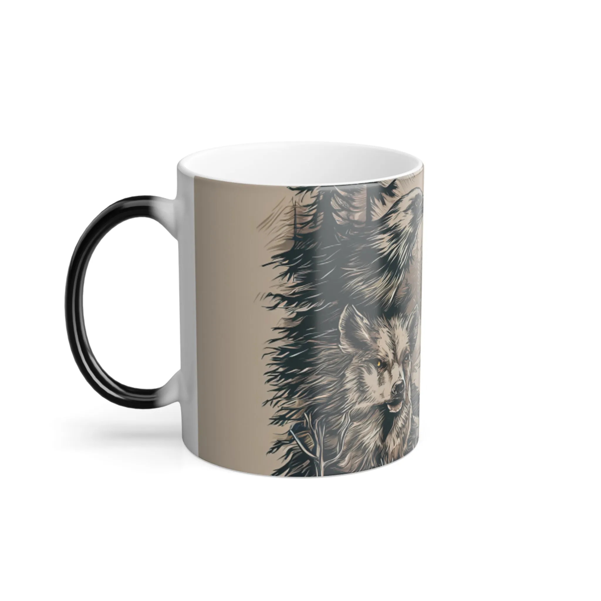 Wildlife Illustrations Color Morphing Mug, 11oz