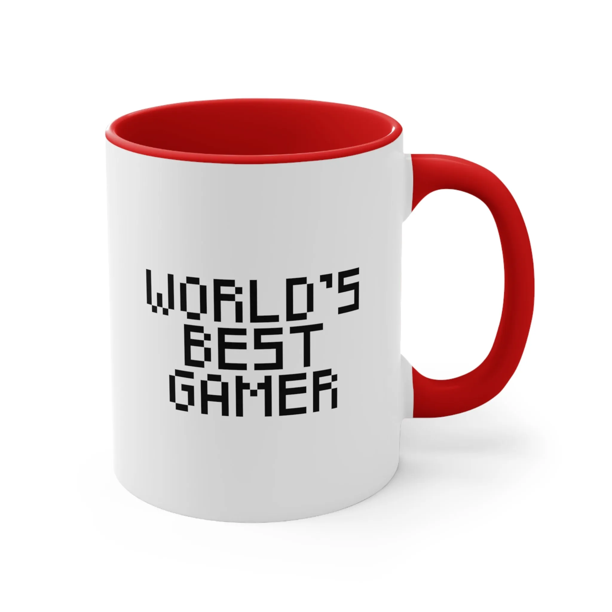 World's Best Gamer Accent Coffee Mug, 11oz