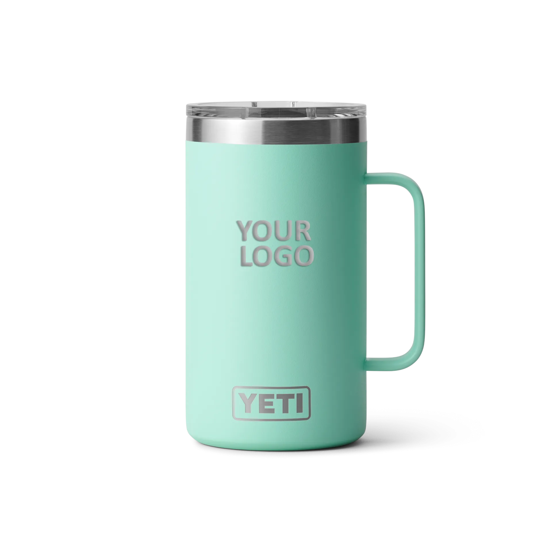 YETI Custom 24 oz Mugs with Magslider Lid, Seafoam