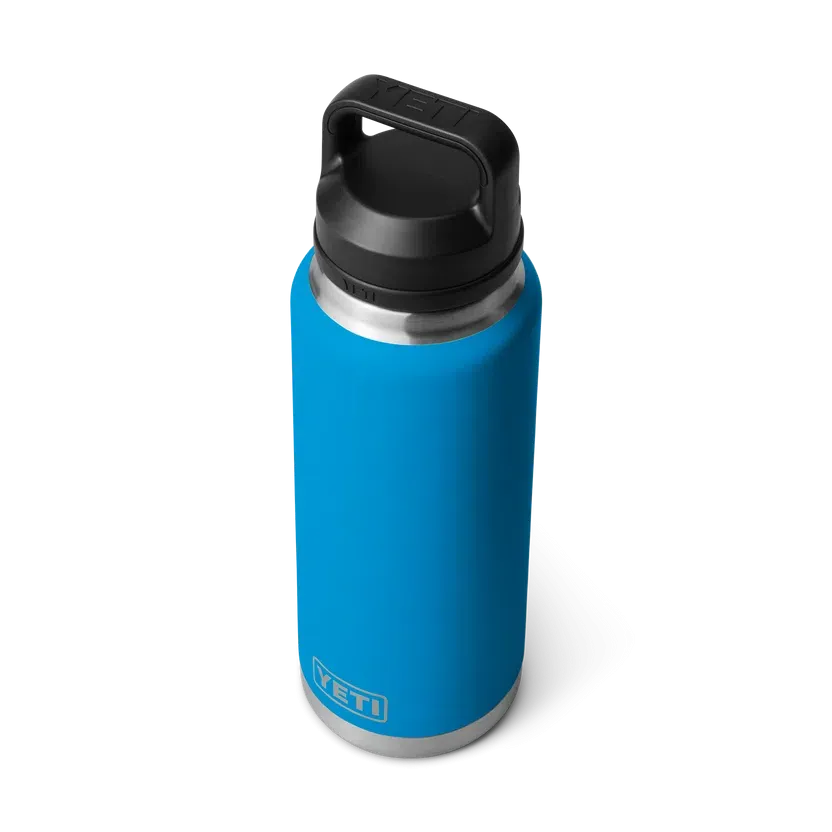 YETI Rambler 36 OZ  1 L  Bottle With Chug Cap - Big Wave Blue