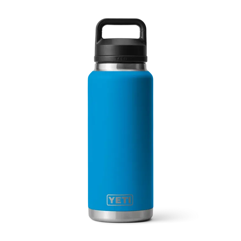 YETI Rambler 36 OZ  1 L  Bottle With Chug Cap - Big Wave Blue