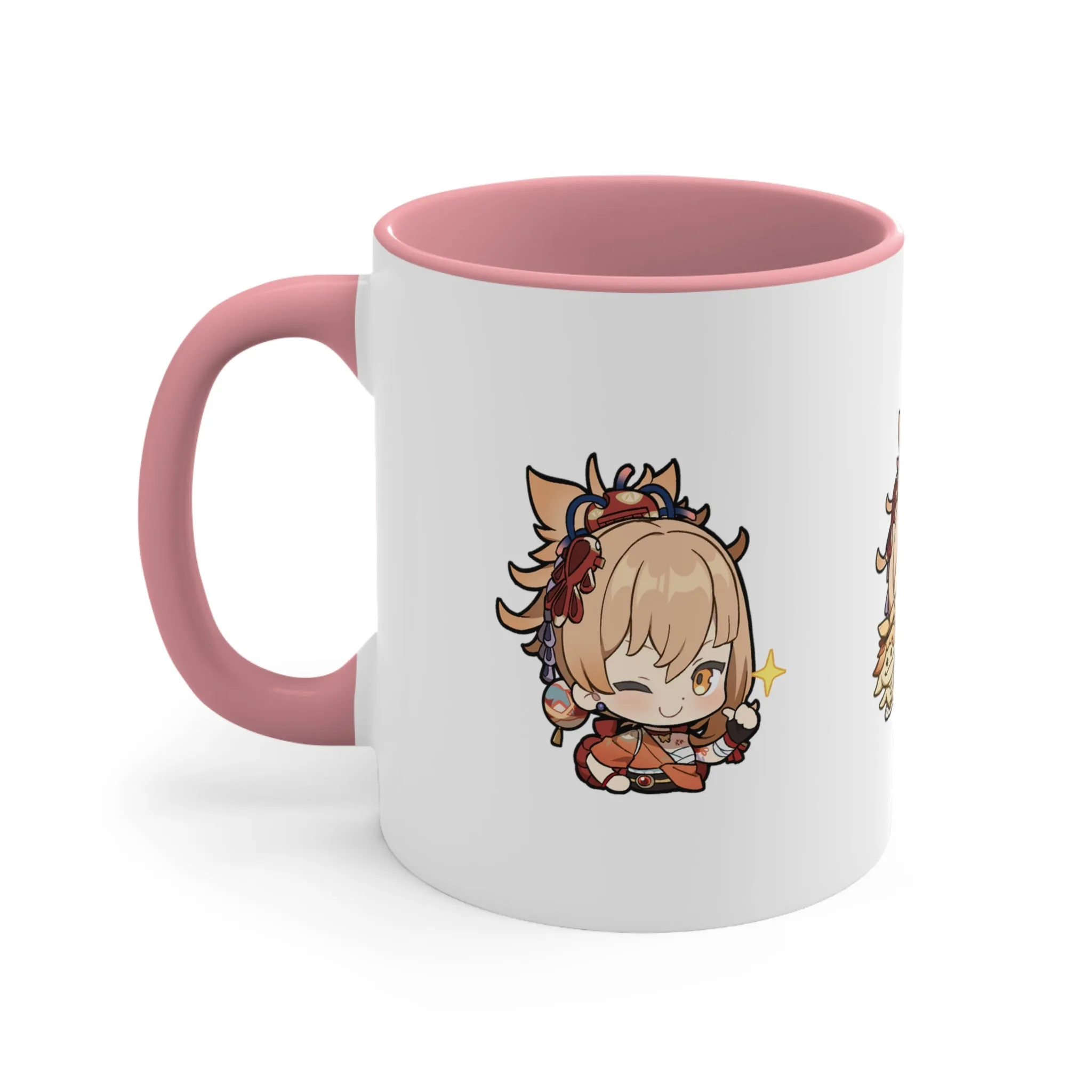 Yoimiya Genshin Impact Accent Coffee Mug, 11oz Cups Mugs Cup Gift For Gamer Gifts Game Anime Fanart Fan Birthday Valentine's Christmas